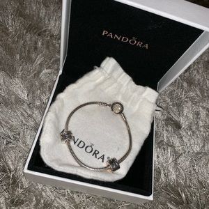 Pandora 14K gold & sterling Silver bracelet!